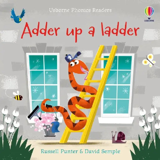 Adder up a ladder by Russell Punter