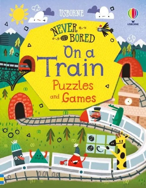 Never Get Bored on a Train Puzzles & Games by Tom Mumbray