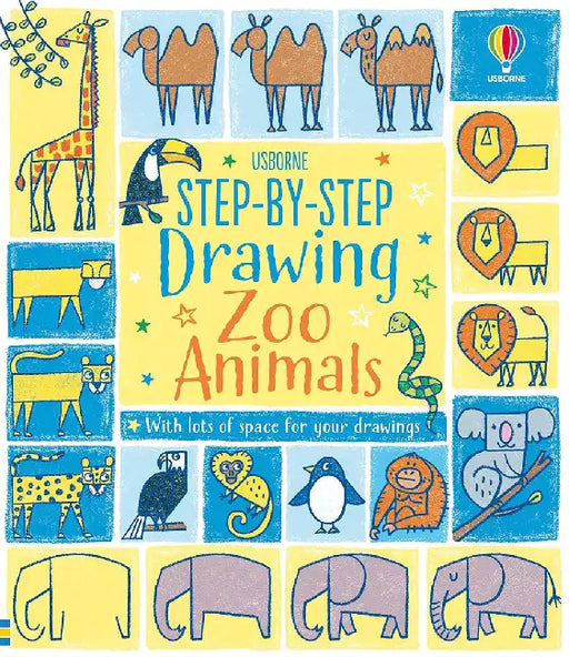 Step-by-step Drawing Zoo Animals by Fiona Watt