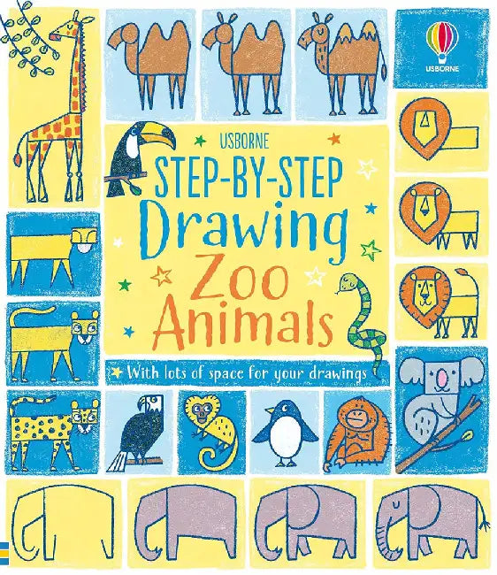 Step-by-step Drawing Zoo Animals by Fiona Watt