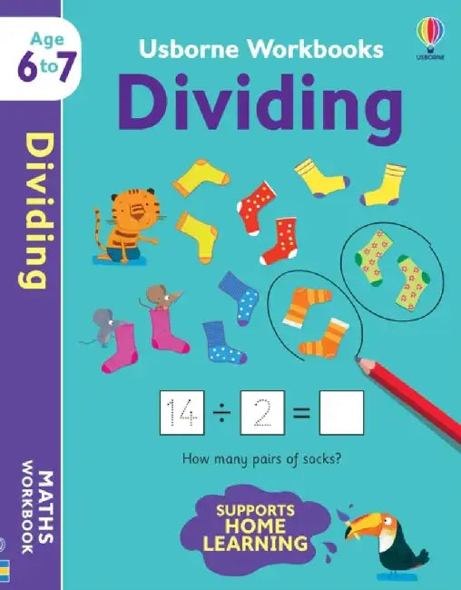 Usborne Workbooks Dividing 6-7 by Holly Bathie