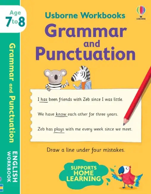 Usborne Workbooks Grammar and Punctuation 7-8 by Hannah (EDITOR) Watson