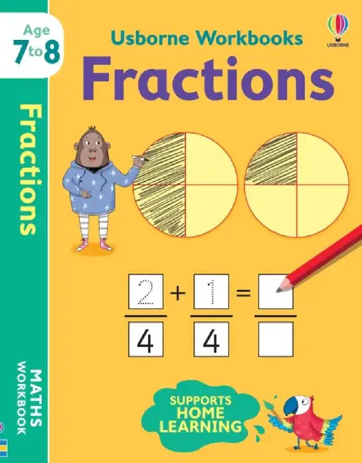 Usborne Workbooks Fractions 7-8 by Holly Bathie