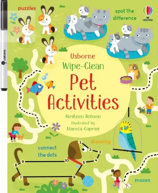 Wipe-Clean Pet Activities by Kirsteen Robson