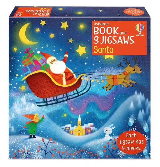 Usborne Book and 3 Jigsaws: Santa by Sam Taplin