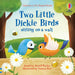 Two little dickie birds sitting on a wall by Russell Punter