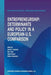 Entrepreneurship: Determinants and Policy in a European-Us Comparison by David B. Audretsch
