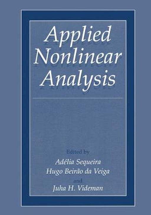 Applied Nonlinear Analysis by Adélia Sequeira
