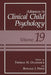 Advances in Clinical Child Psychology by Thomas H. Ollendick