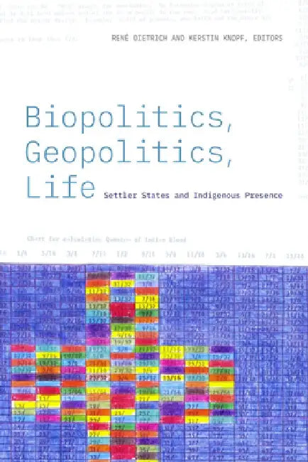 Biopolitics, Geopolitics, Life: Settler States and Indigenous Presence by René Dietrich