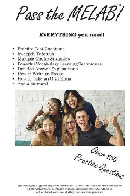 Pass the MELAB!: Michigan Language Arts Battery Study Guide and Practice Test Questions by Complete Test Preparation Team