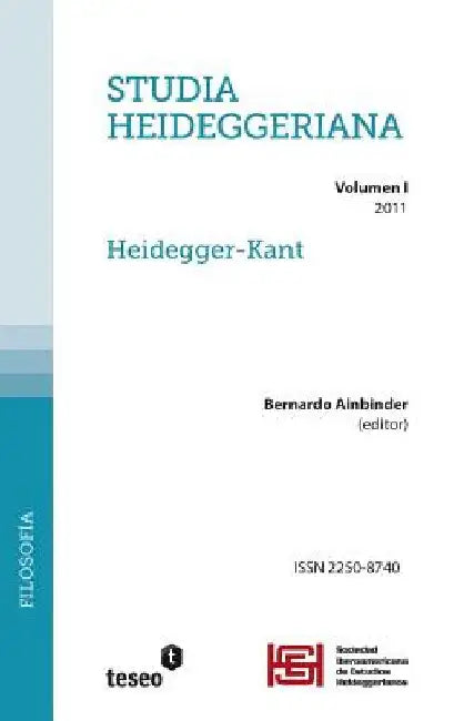 Studia Heideggeriana: Vol. 1 - Heidegger-Kant by Ainbinder, Bernardo