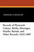 Records of Plymouth Colony: Births, Marriages, Deaths, Burials, and Other Records, 1633-1689 by Nathaniel B. Shurtleff, George Ernest Bowman