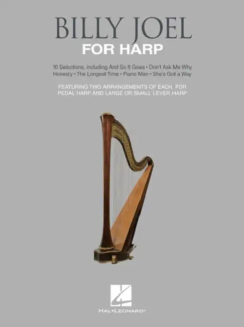 Billy Joel for Harp: 10 Selections for Lever and Pedal Harp by Billy Joel, Emily Brecker