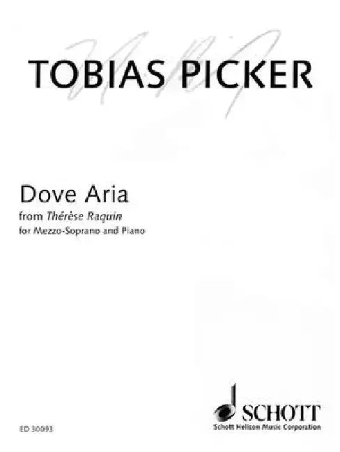 Dove Aria: Mezzo-Soprano and Piano by Tobias Picker