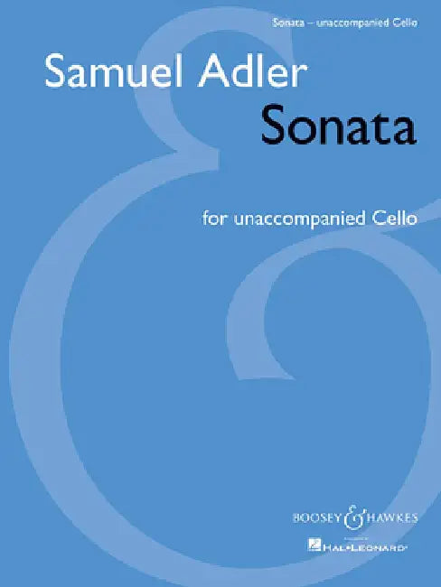 Sonata: For Unaccompanied Cello by Samuel Adler