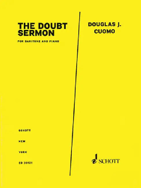 The Doubt Sermon from Doubt: Baritone and Piano by Douglas J. Cuomo