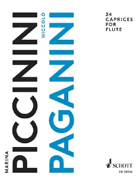 24 Caprices for Flute by Nicolo Paganini, Marina Piccinini