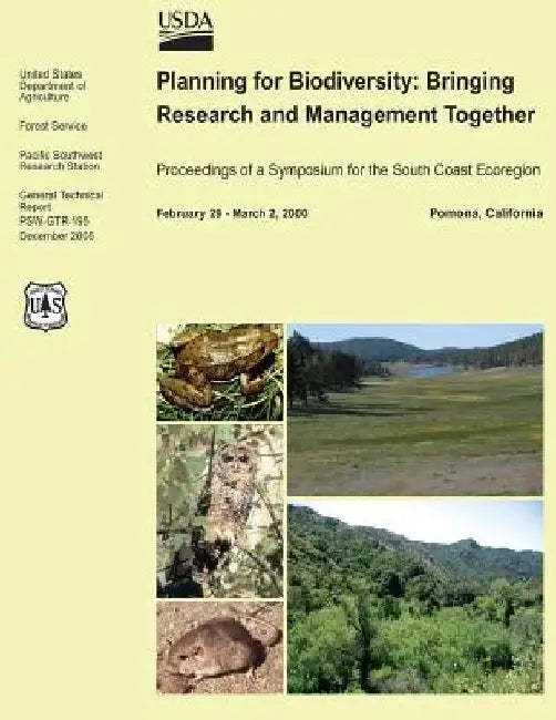 Planning for Biodiversity: Bringing Research and Management Together by United States Department of Agriculture