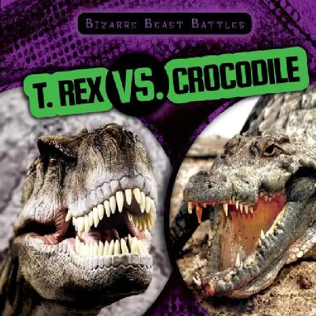 T. Rex vs. Crocodile by Michael Sabatino
