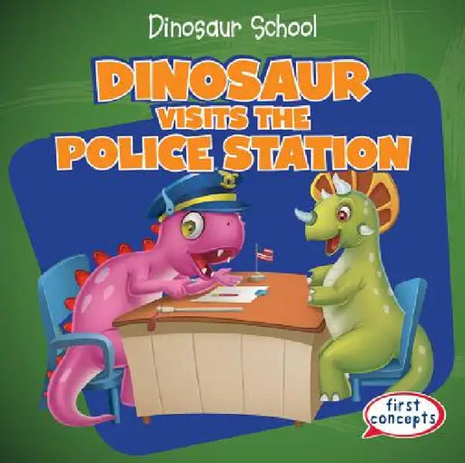 Dinosaur Visits the Police Station by Ken Alside