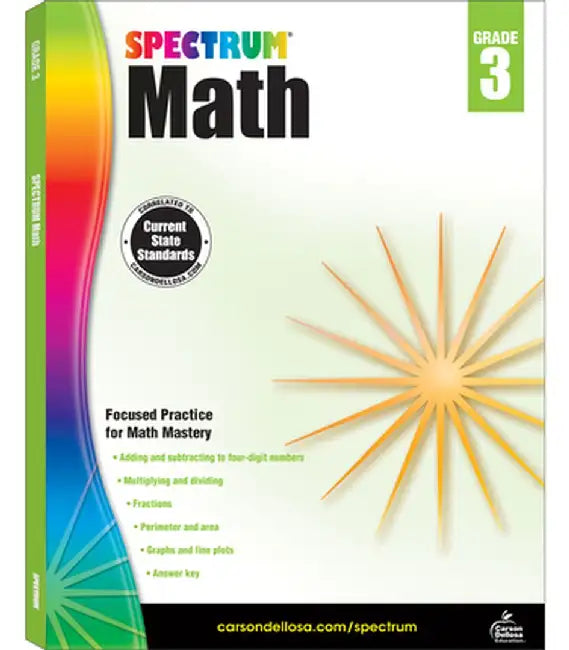 Spectrum Math Workbook Grade 3 by Spectrum