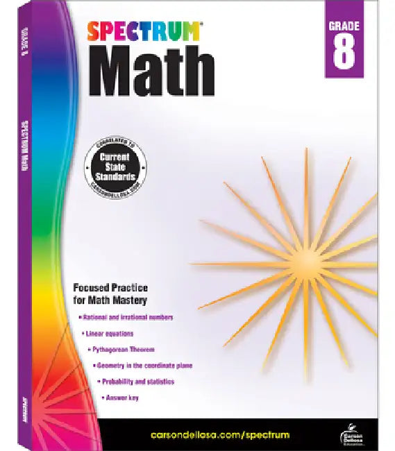 Spectrum Math Workbook, Grade 8 by Spectrum