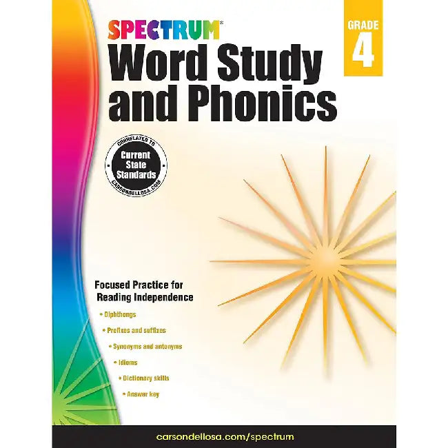 Spectrum Word Study and Phonics, Grade 4 by Spectrum
