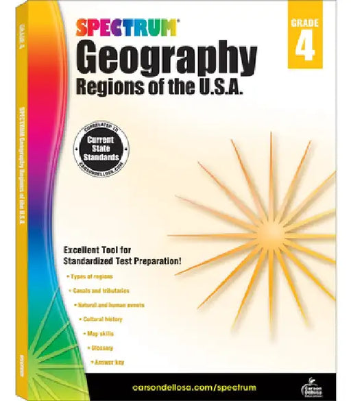 Spectrum Geography, Grade 4: Regions of the U.S.A. by Spectrum