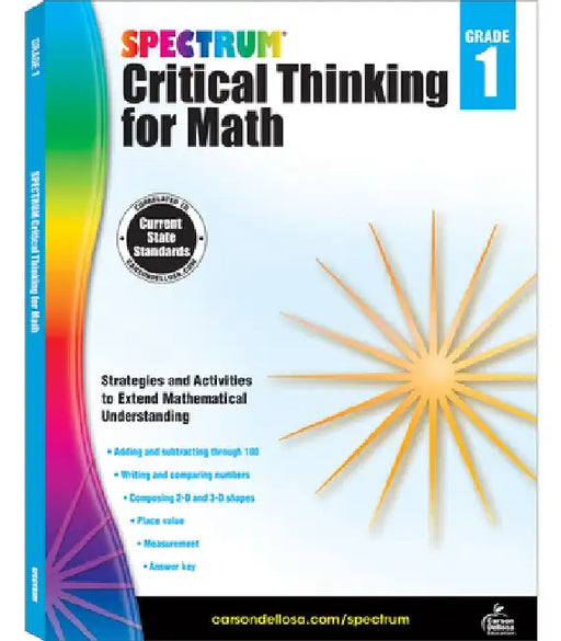 Spectrum Critical Thinking for Math, Grade 1 by Spectrum