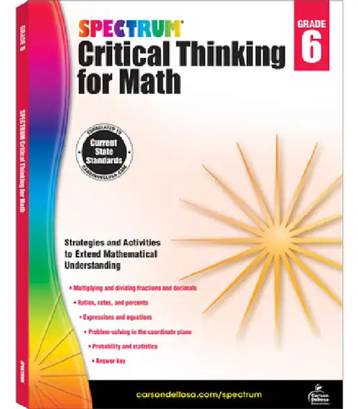 Spectrum Critical Thinking for Math, Grade 6 by Spectrum