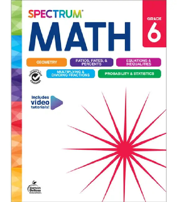 Spectrum Math Workbook, Grade 6 by Spectrum