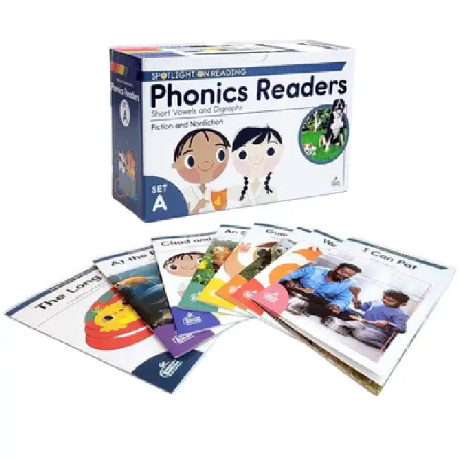 Phonics Readers Set a: Short Vowels and Digraphs by Carson Dellosa Education