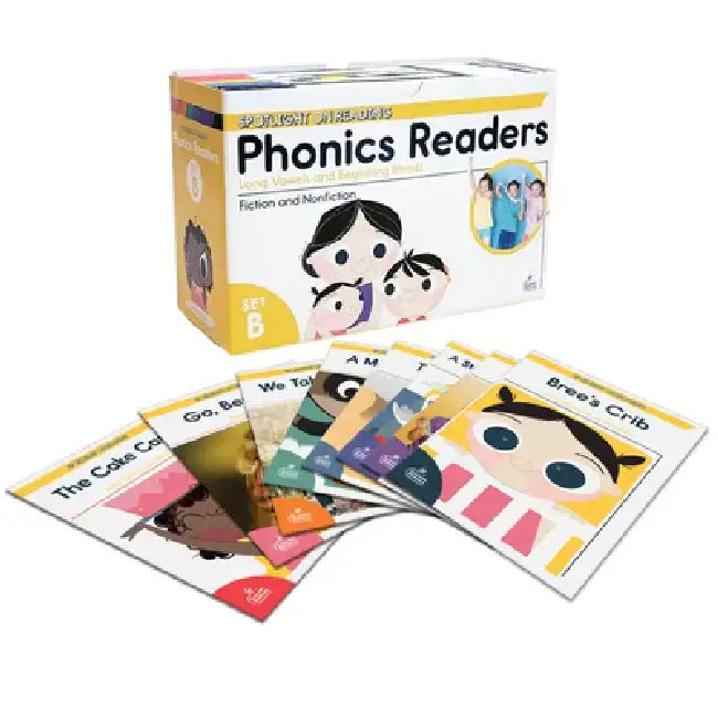 Phonics Readers Set B: Long Vowels and Beginning Blends by Carson Dellosa Education