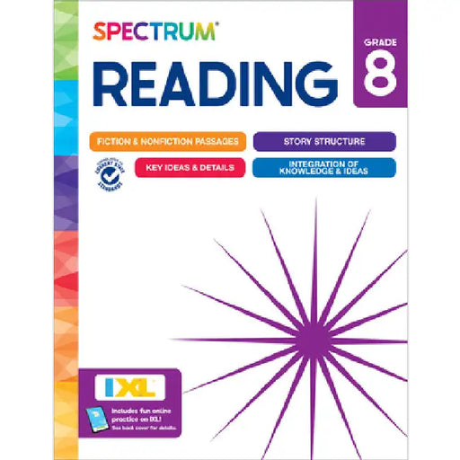 Spectrum Reading Workbook, Grade 8 by Spectrum