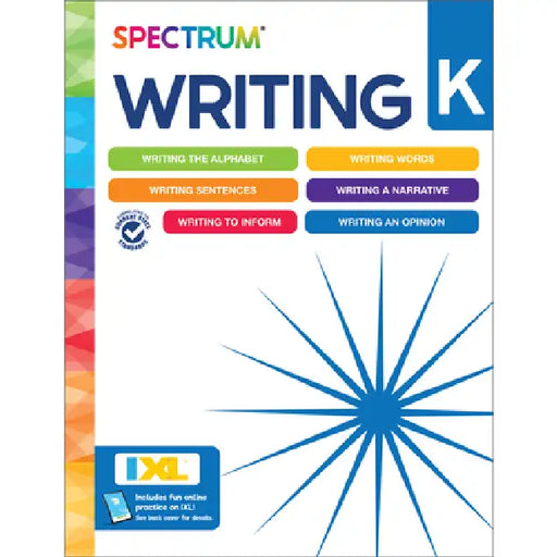 Spectrum Writing Workbook, Grade K by Spectrum, Carson Dellosa Education
