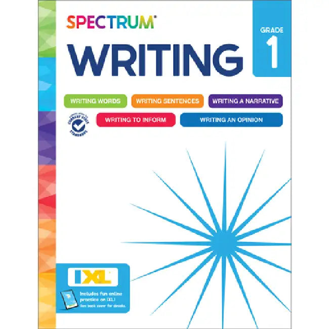 Spectrum Writing Workbook, Grade 1 by Spectrum, Carson Dellosa Education