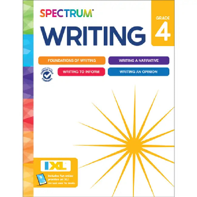 Spectrum Writing Workbook, Grade 4 by Spectrum, Carson Dellosa Education