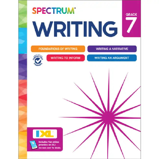 Spectrum Writing Workbook, Grade 7 by Spectrum, Carson Dellosa Education