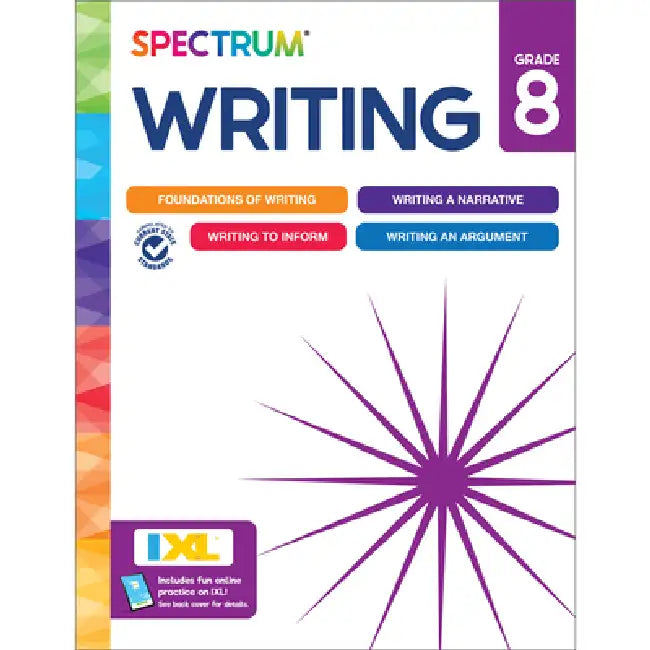 Spectrum Writing Workbook, Grade 8 by Spectrum, Carson Dellosa Education