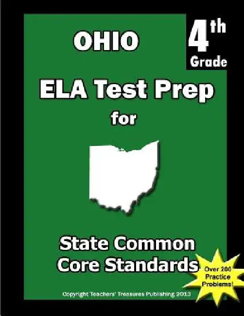Ohio 4th Grade ELA Test Prep: Common Core Learning Standards by Teachers' Treasures