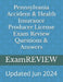 Pennsylvania Accident & Health Insurance Producer License Exam Review Questions & Answers by Mike Yu