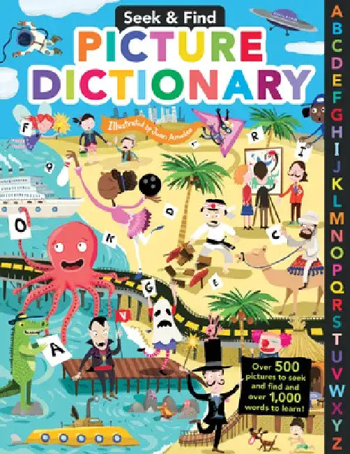 Seek & Find Picture Dictionary: Over 500 Pictures to Seek and Find and Over 1,000 Words to Learn! by Flowerpot Press