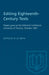 Editing Eighteenth-Century Texts: Papers Given at the Editorial Conference University of Toronto, October 1967 by D. I. B. Smith