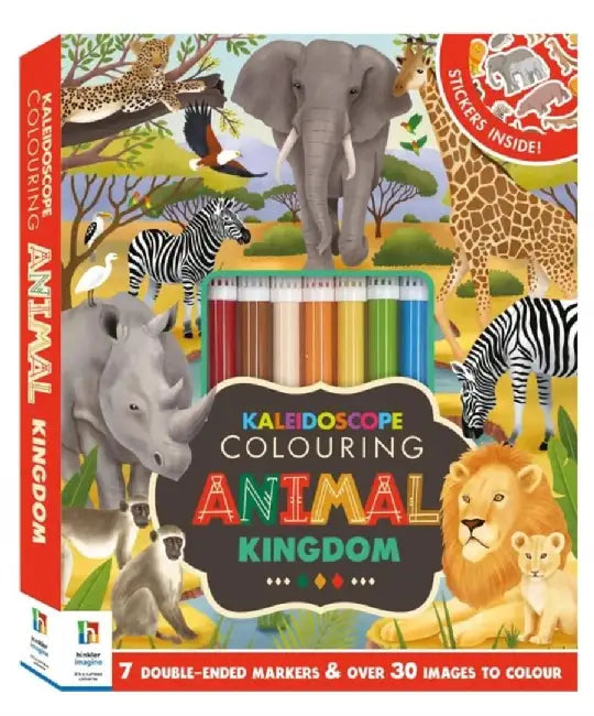 Kaleidoscope Colouring Kit Animal Kingdom by Hinkler Pty Ltd
