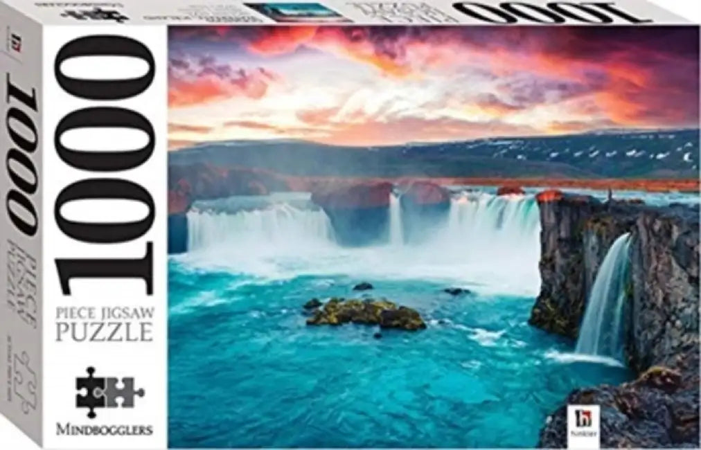Mindbogglers 1000 Piece Jigsaw Godafoss Waterfall Iceland by Hinkler Pty Ltd