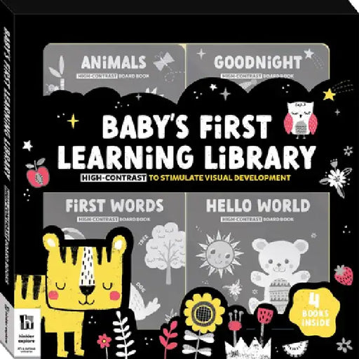 High Contrast Baby's First Learning Library by Hinkler