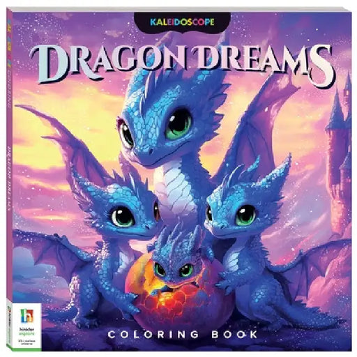 Kaleidoscope Coloring Book: Dragon Dreams by Hinkler
