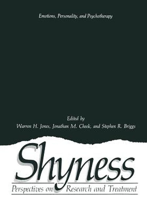 Shyness: Perspectives on Research and Treatment by Warren H. Jones