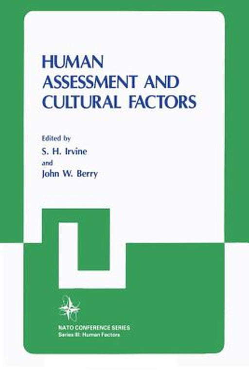 Human Assessment and Cultural Factors by John W. Berry